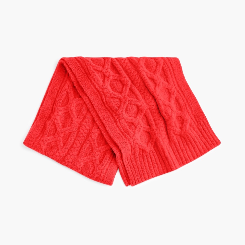 New J.Crew Oversized Cable Knit Scarf - Picture 3 of 7